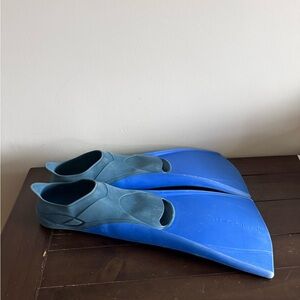 Nabaiji Decathlon Swim Fins Blue Snorkel Diving Flippers Size US 7–7.5 EU 40–41